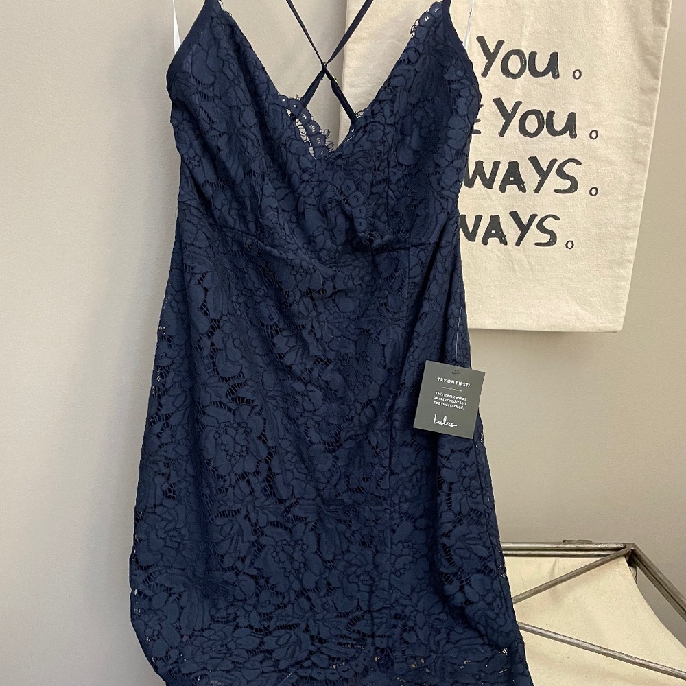 Lulu’s high low lace dress